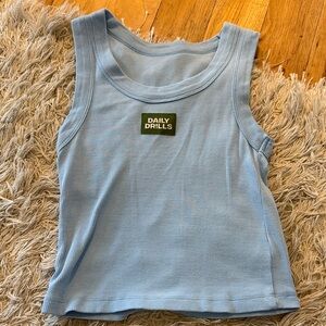 Daily Drills Logo Ribbed Tank